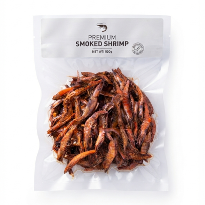 Shelled & Smoked Calabar Shrimp Tails